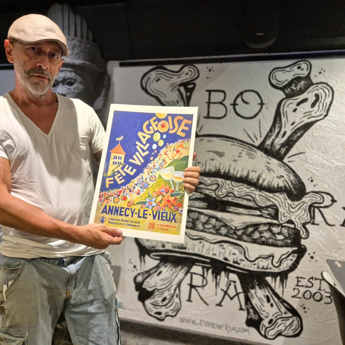 Bora Bora restaurant avec l'affiche 2025