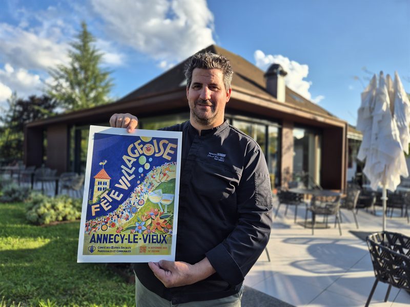 La Cour de l'Abbaye présente l'affiche 2025 de la Fête Villageoise