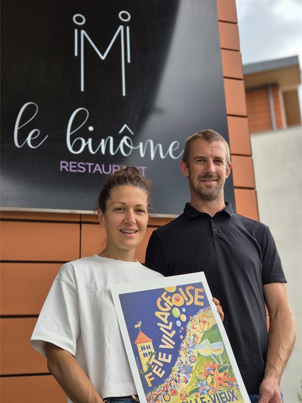 Le Binôme présente l'affiche 2025 de la Fête Villageoise