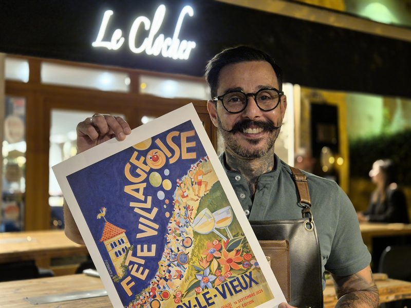 Le Clocher présente l'affiche 2025 de la Fête Villageoise